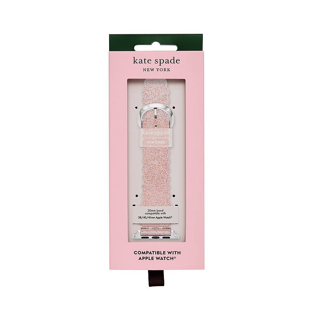 kate spade new york pink glitter jelly band for apple watch 38/40/41mm Pink  KSS0147 - Best Buy
