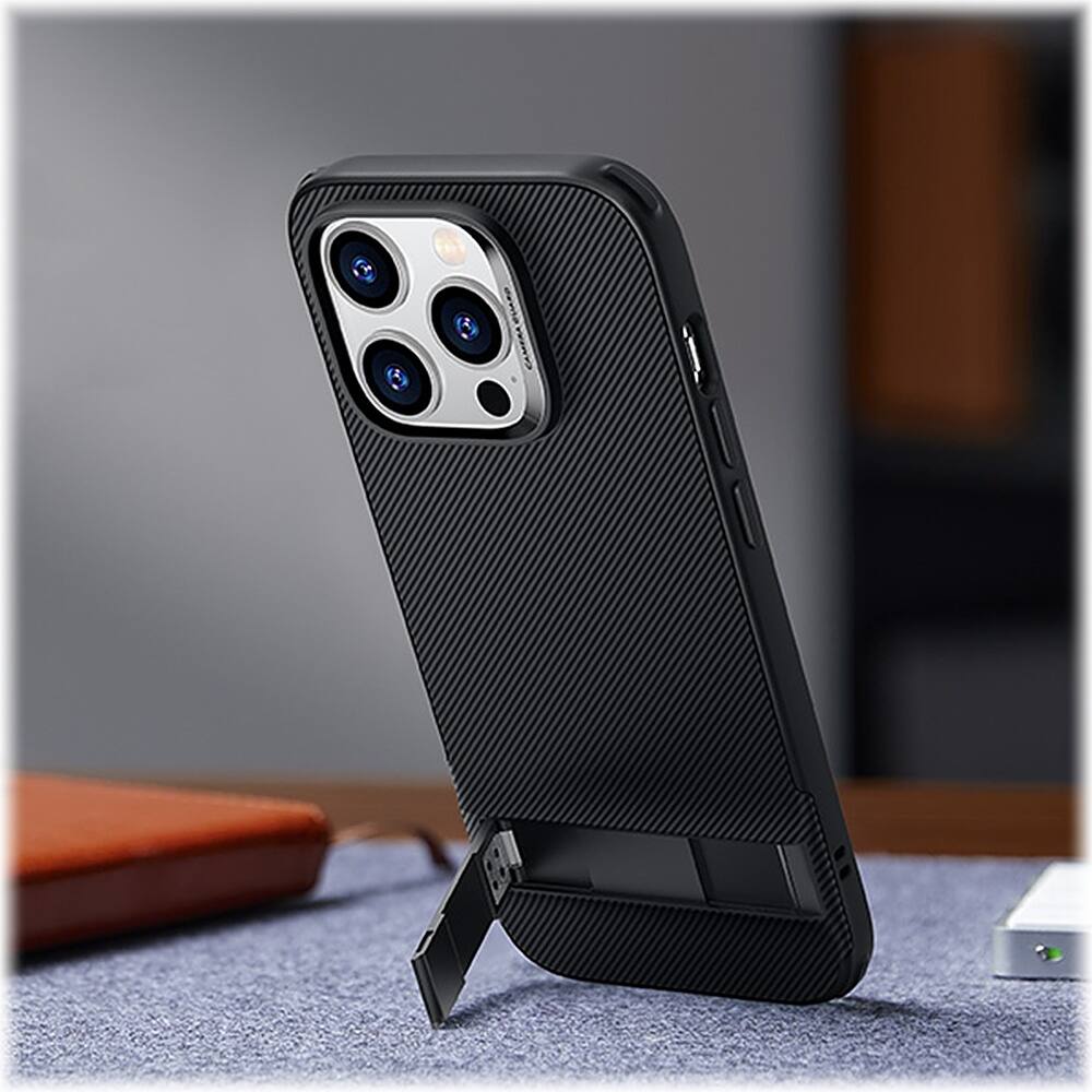  for iPhone 14 Pro Max Square Case, Designer Retro Luxury Cases  for Women Buit-in 360° Ring Kickstand Black : Cell Phones & Accessories