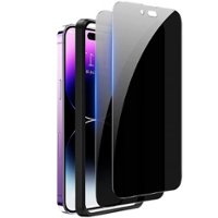 SaharaCase - ZeroDamage Ultra Strong+ Tempered Glass Screen Protector for Apple iPhone 14 Pro Max (2-Pack) - Privacy - Angle_Zoom