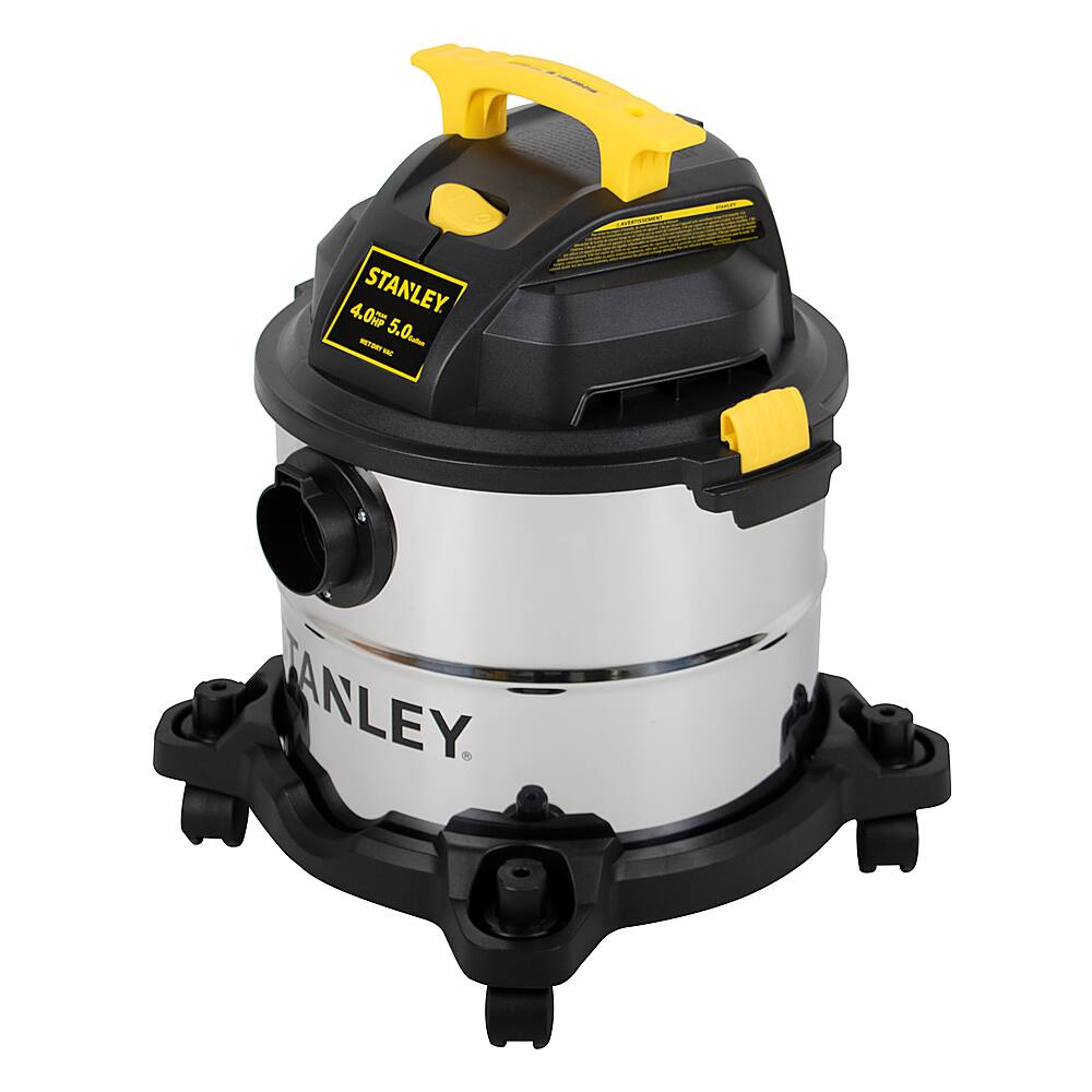Angle. Stanley - 5 Gallon Wet/Dry Vacuum - metal.