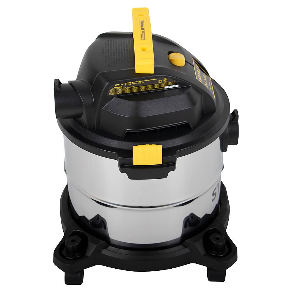 Left. Stanley - 5 Gallon Wet/Dry Vacuum - metal.
