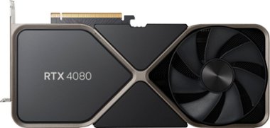 NVIDIA - GeForce RTX 4080 16GB GDDR6X Graphics Card - Titanium/Black - Front_Zoom