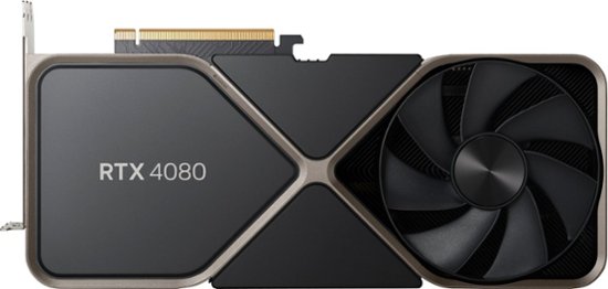 Front Zoom. NVIDIA - GeForce RTX 4080 16GB GDDR6X Graphics Card - Titanium/Black.