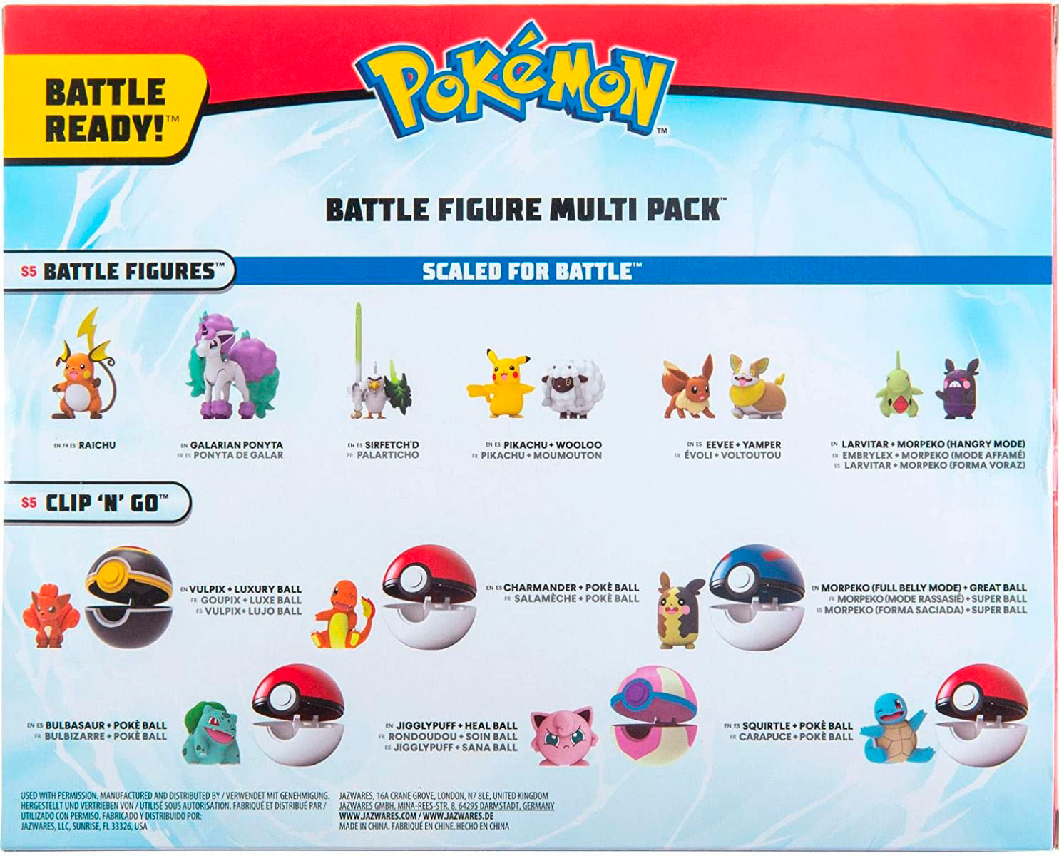Jazwares Pokémon Battle Figure Mult-Pack 10pcs pack (PKW2855) au meilleur  prix sur