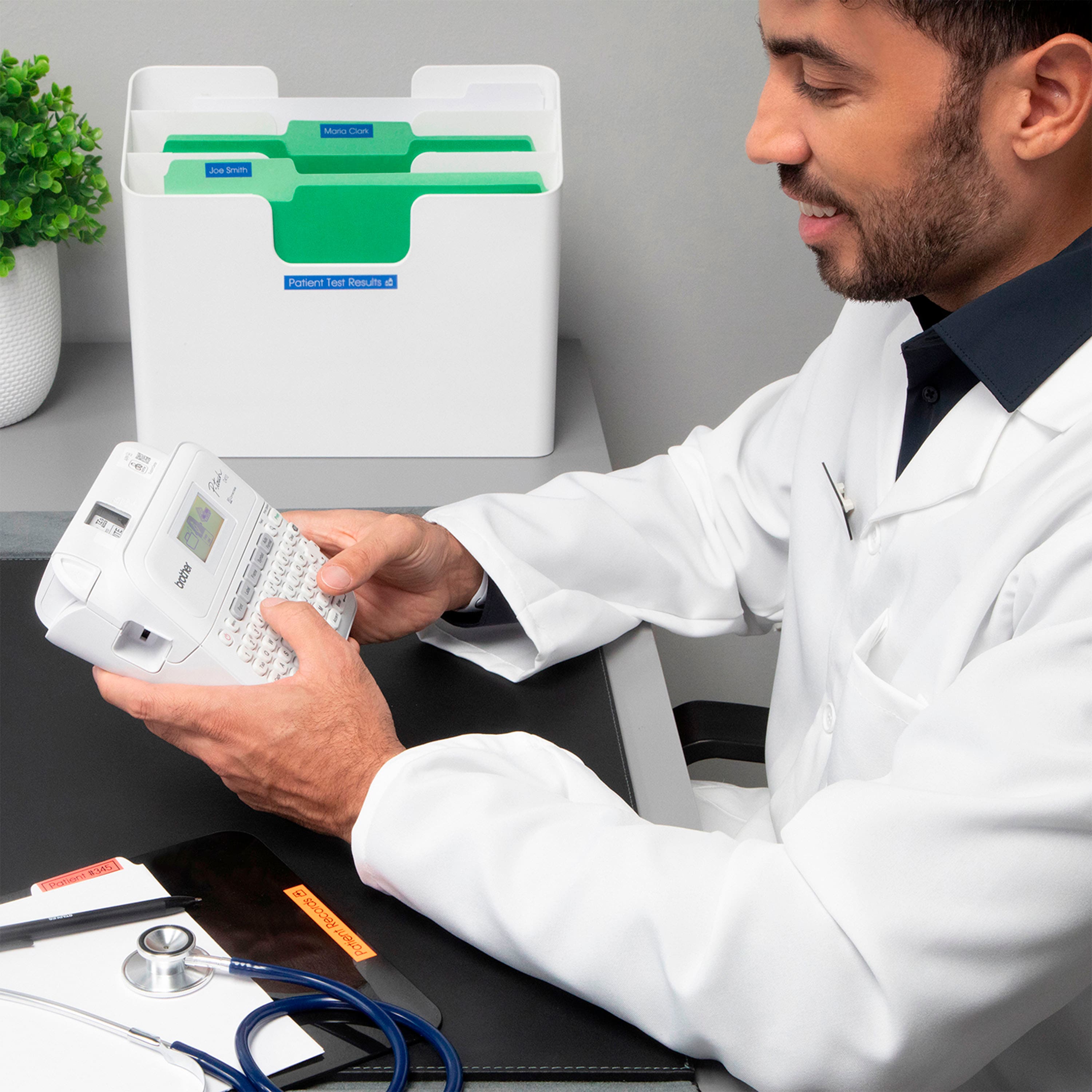 Alt View 15. Brother - P-touch PT-D410 Label Printer - White.