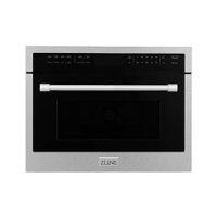 ZLINE - 24" 1.6 cu ft. Built-in Convection Microwave Oven in Fingerprint Resistant with Speed and Sensor Cooking - Front_Zoom