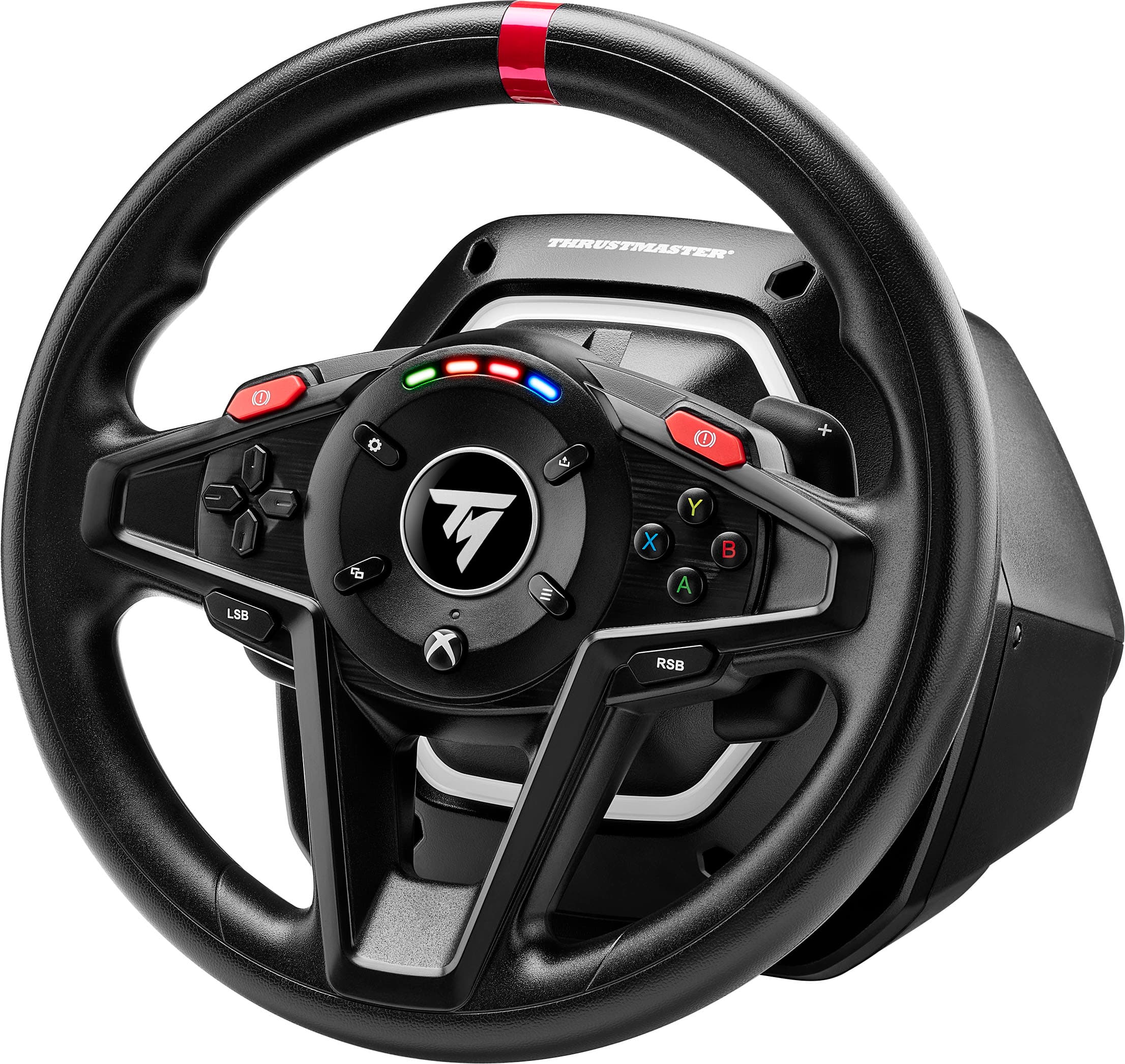 Angle. Thrustmaster - T128 Racing Wheel for Xbox One, Xbox X|S, and PC - Black.