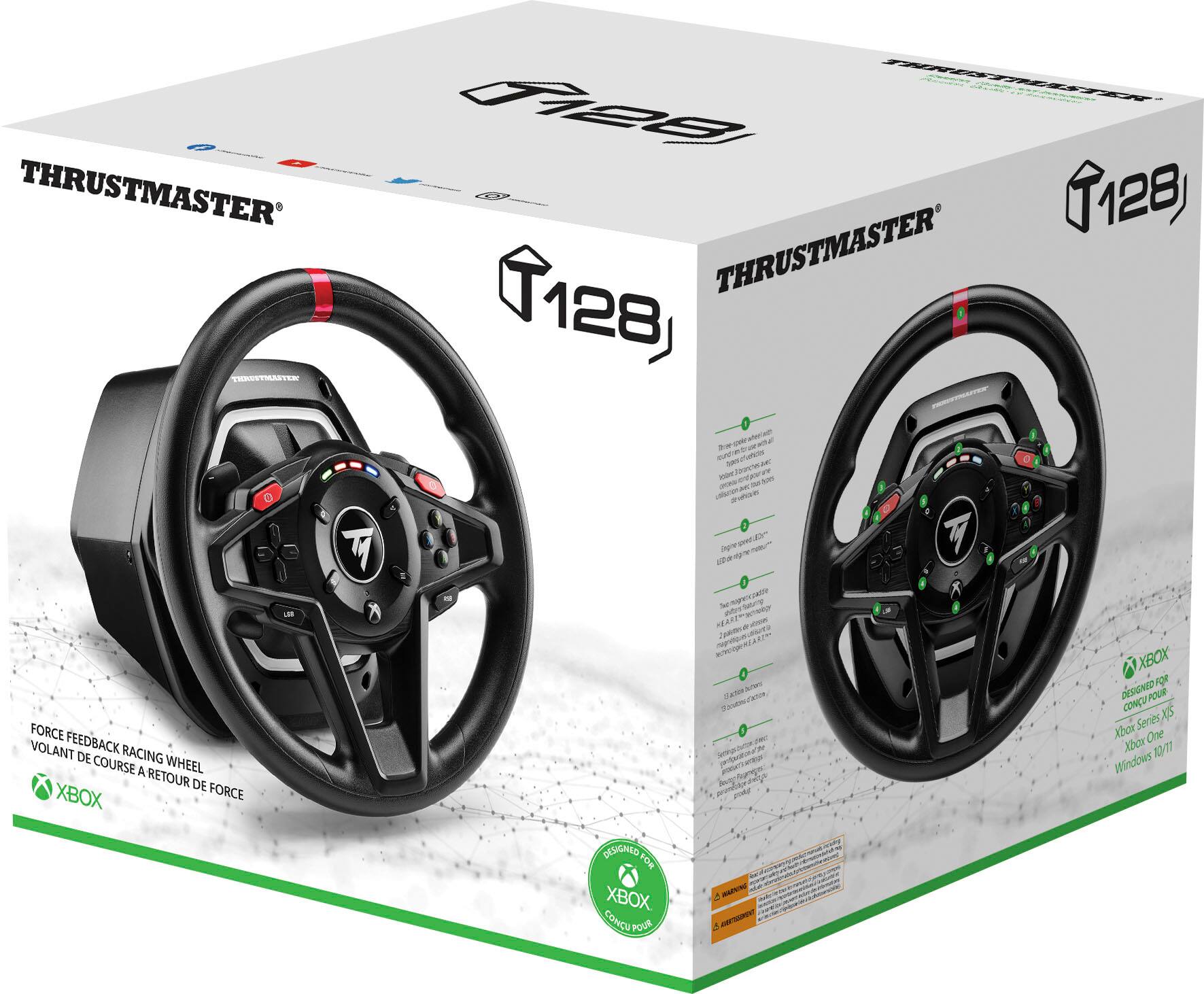 Alt View 11. Thrustmaster - T128 Racing Wheel for Xbox One, Xbox X|S, and PC - Black.