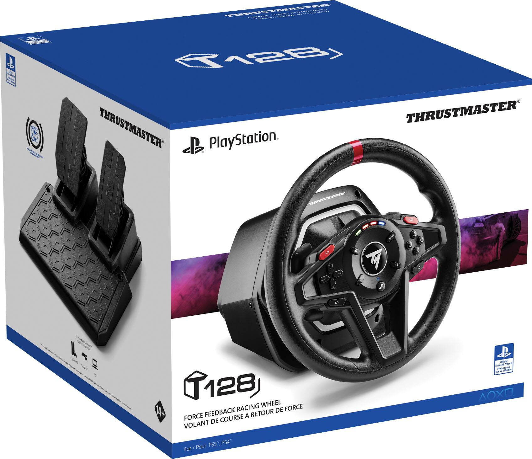 Alt View 18. Thrustmaster - T128 Racing Wheel for PlayStation 4, 5 and PC - Black.