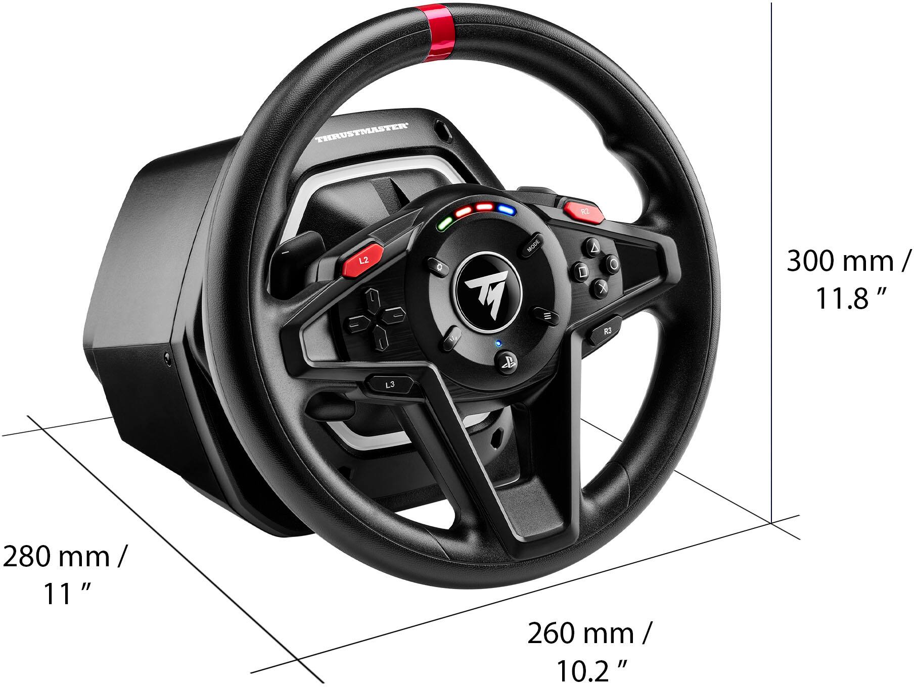 Alt View 11. Thrustmaster - T128 Racing Wheel for PlayStation 4, 5 and PC - Black.