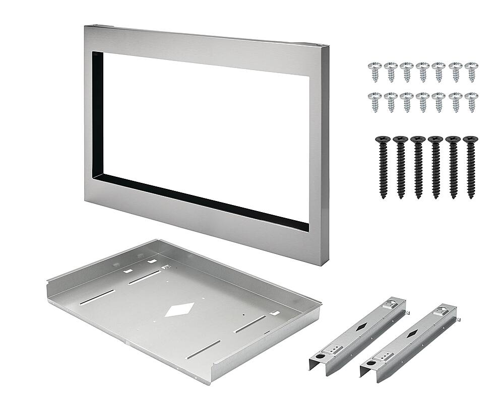 Angle. Frigidaire - 27'' Microwave Trim Kit - Silver.
