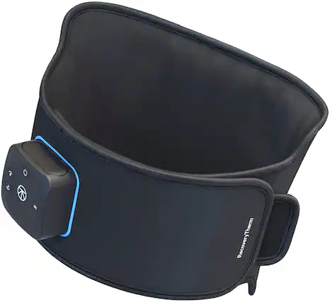Front. Therabody - RecoveryTherm Hot Wrap - Back - Black.
