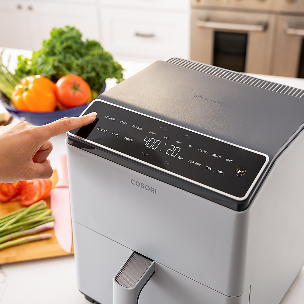 Cosori on X: Did you know you can make delicious baked goods in our new Dual  Blaze™ 6.8-Quart Air Fryer? Just put your cake, cookies, or pie right into  the basket for