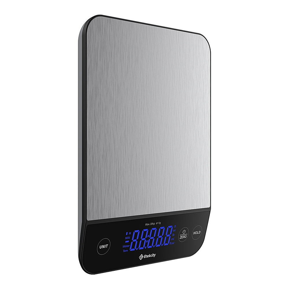 Left View: ZWILLING - Enfinigy Digital Kitchen Scale - Grey/White