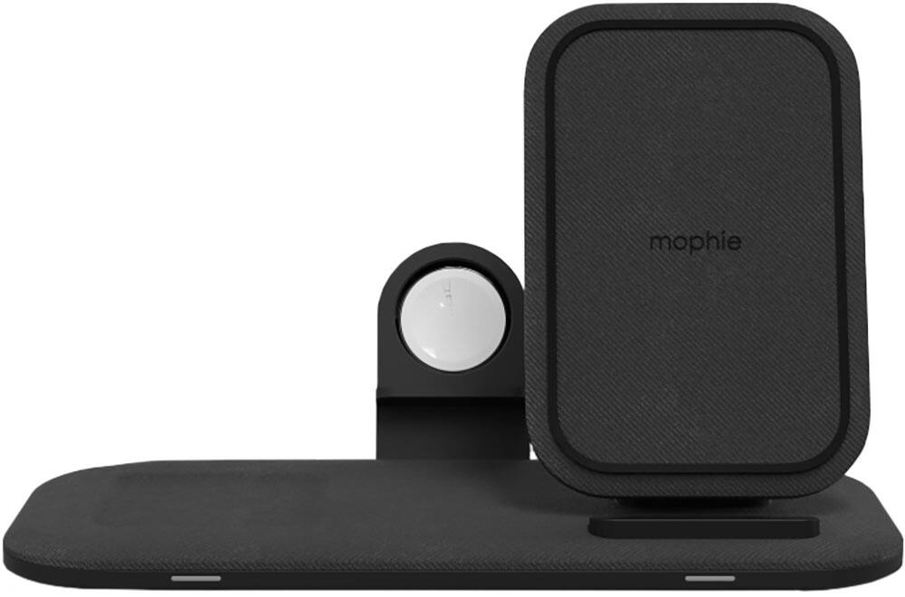 Alt View 1. mophie - Wireless Charging Stand+ 3-In-1 - Black.
