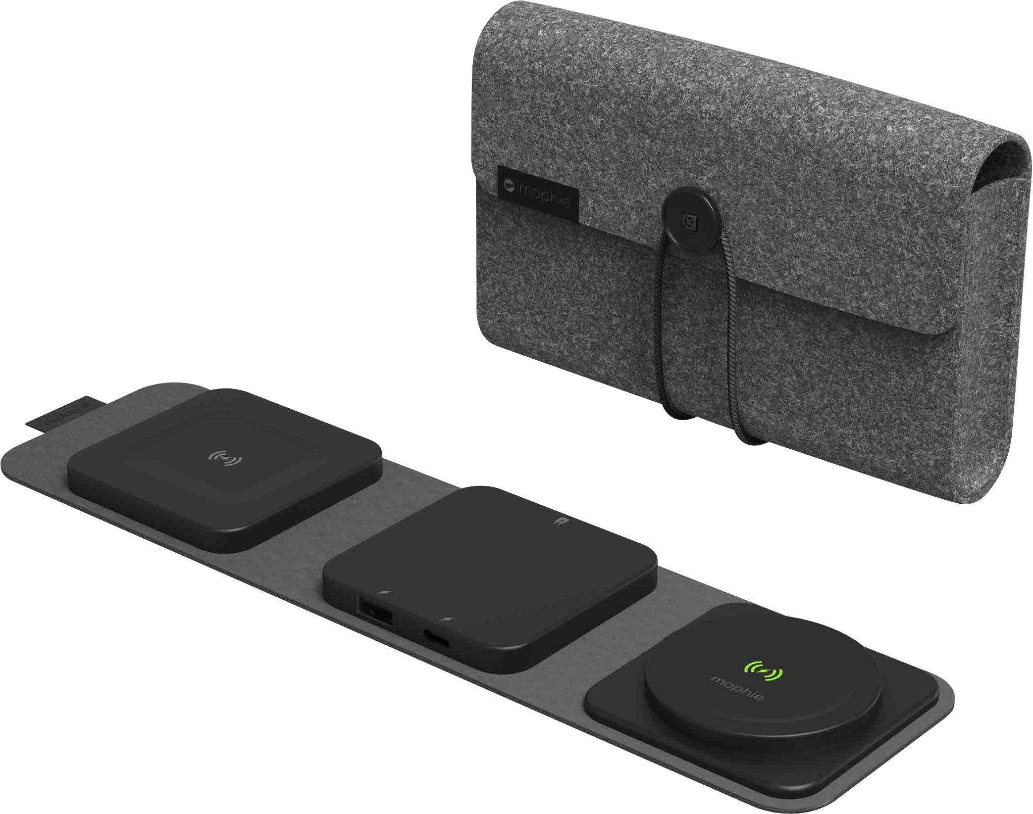 mophie snap+ 3-in-1 wireless charging stand and Watch Adapters with MagSafe  Compatibility Black 401309755 - Best Buy