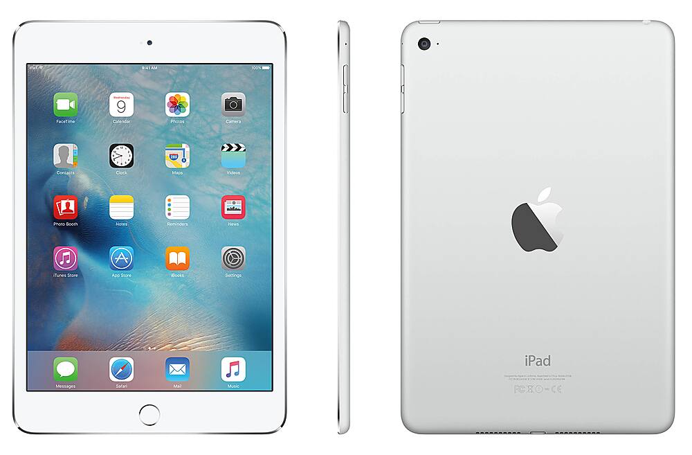 Alt View 11. Apple - Pre-Owned 7.9-Inch iPad Mini (4th Generation) with Wi-Fi/Cellular LTE - 32GB - Silver.