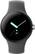 Angle. Google - Pixel Watch Silver Stainless Steel Smartwatch 41mm with Charcoal Active Band LTE - Silver/Charcoal.