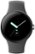 Angle. Google - Pixel Watch Silver Stainless Steel Smartwatch 41mm with Charcoal Active Band Wifi/BT - Silver/Charcoal.