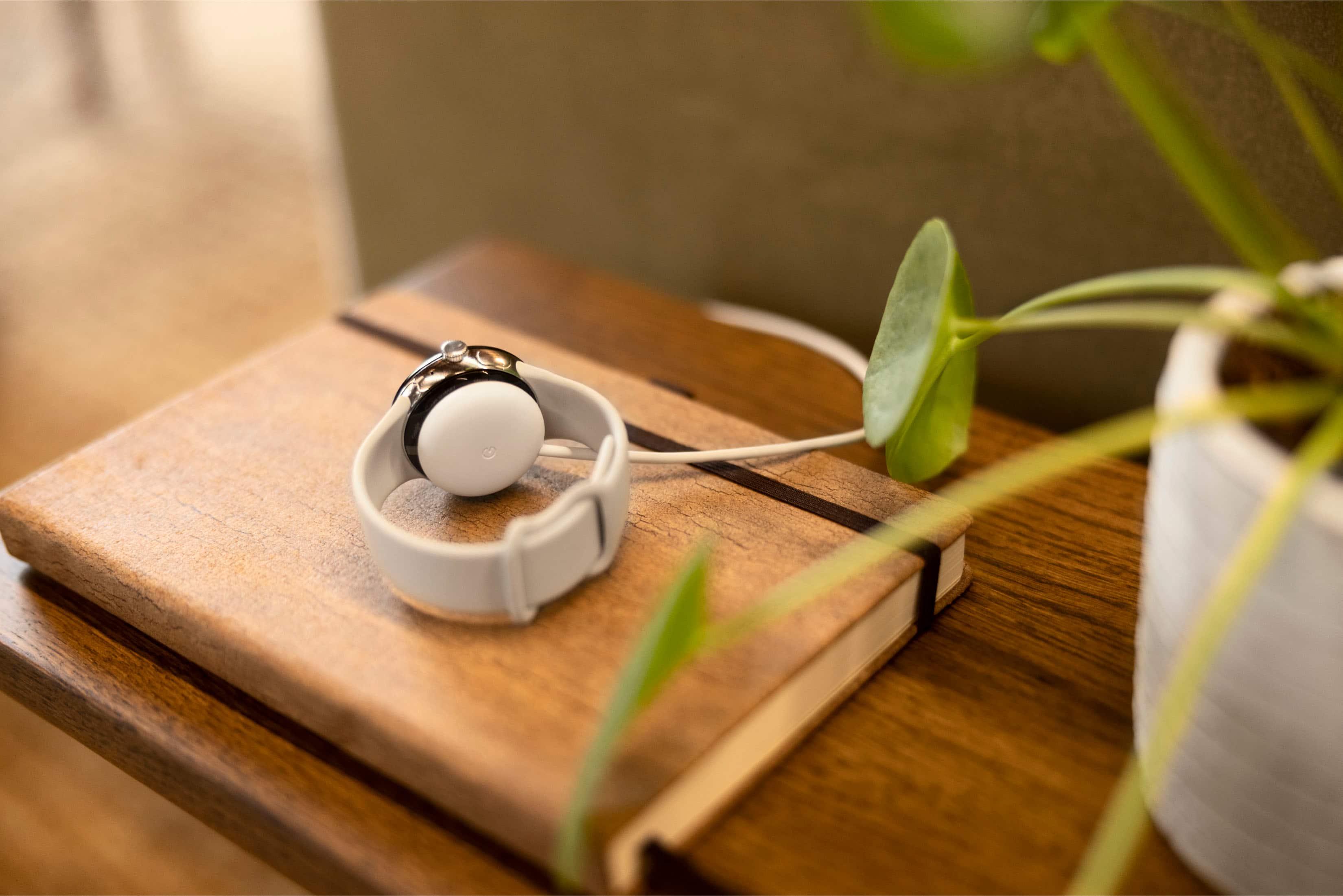 Alt View 1. Google - 5W USB-C Magnetic Charging Cable for Google Pixel Watch - Snow.