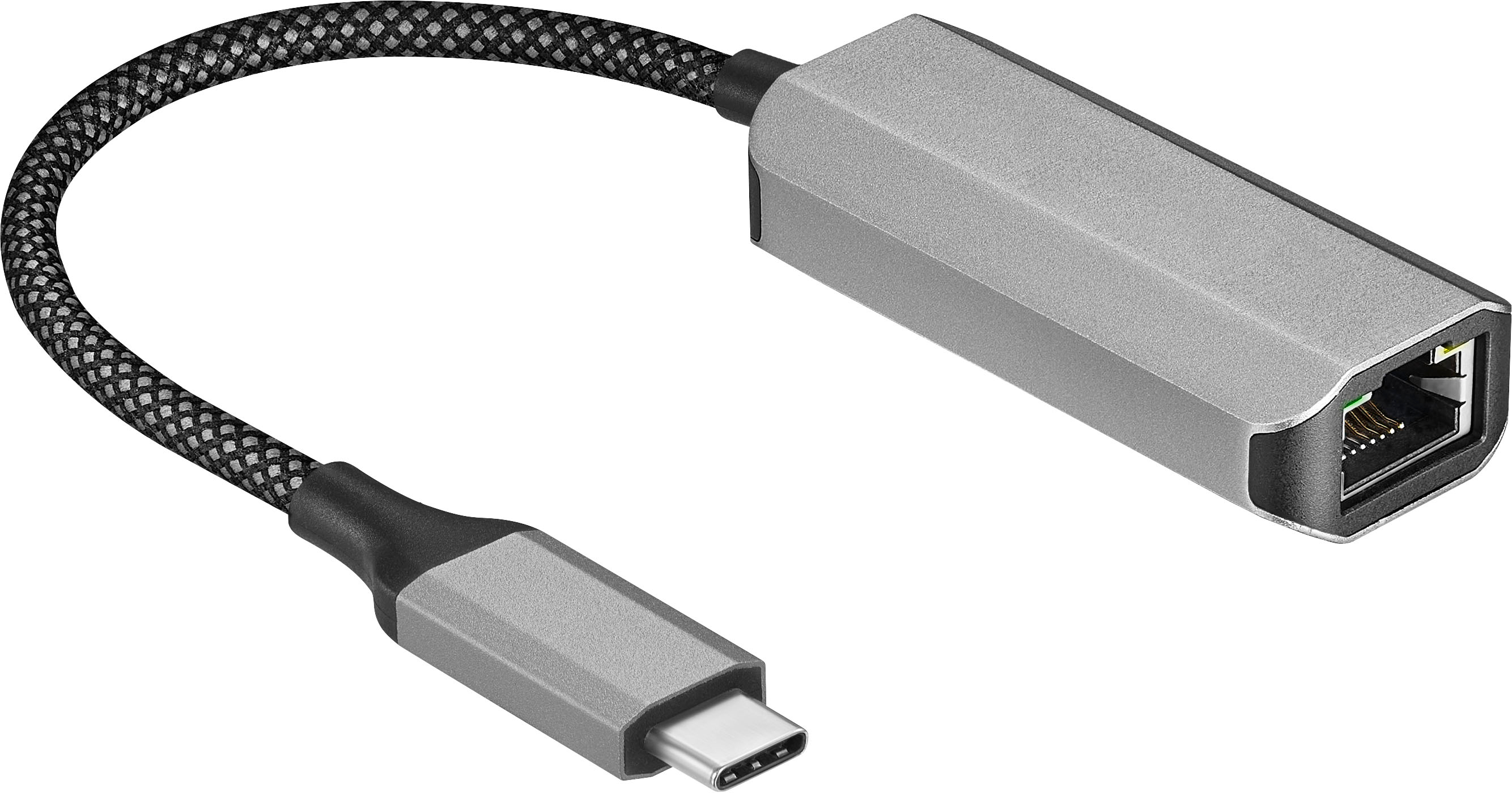 Insignia - USB-C to Ethernet Adapter - Black