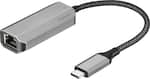 Front. Insignia™ - USB-C to Ethernet Adapter - Black.