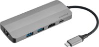Insignia™ - 7-Port USB-C Hub - Gray - Front_Zoom