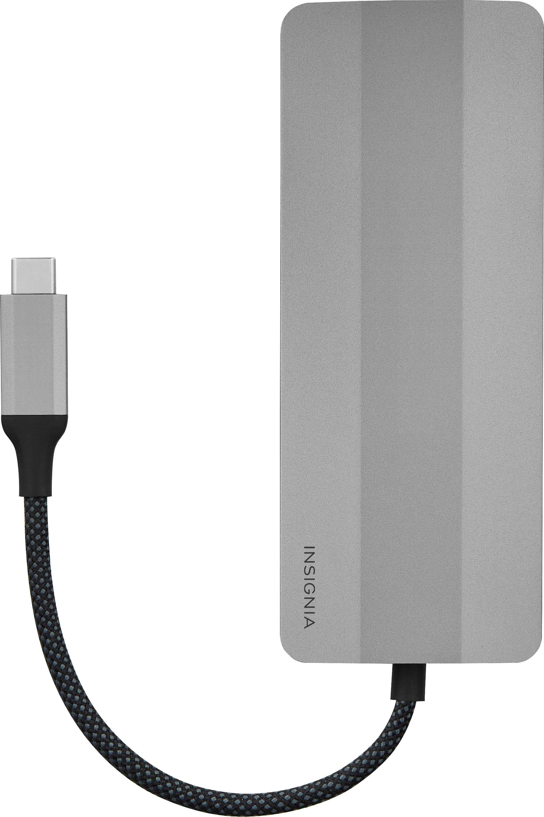 Alt View 14. Insignia™ - 7-Port USB-C Hub - Gray.