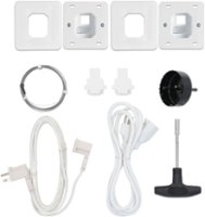 Set Of Six 25-inch Cord Covers – 150-inch Total On-wall Cable Management  Kit For Wall-mounted Tv Or Computer Cables By Simple Cord (white) : Target
