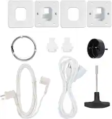 Front. Metra - Helios In-Wall Power Outlet Relocation Kit - Multi.