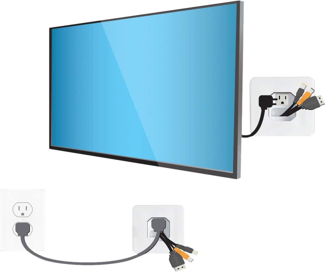 Alt View 13. Metra - Helios In-Wall Power Outlet Relocation Kit - Multi.