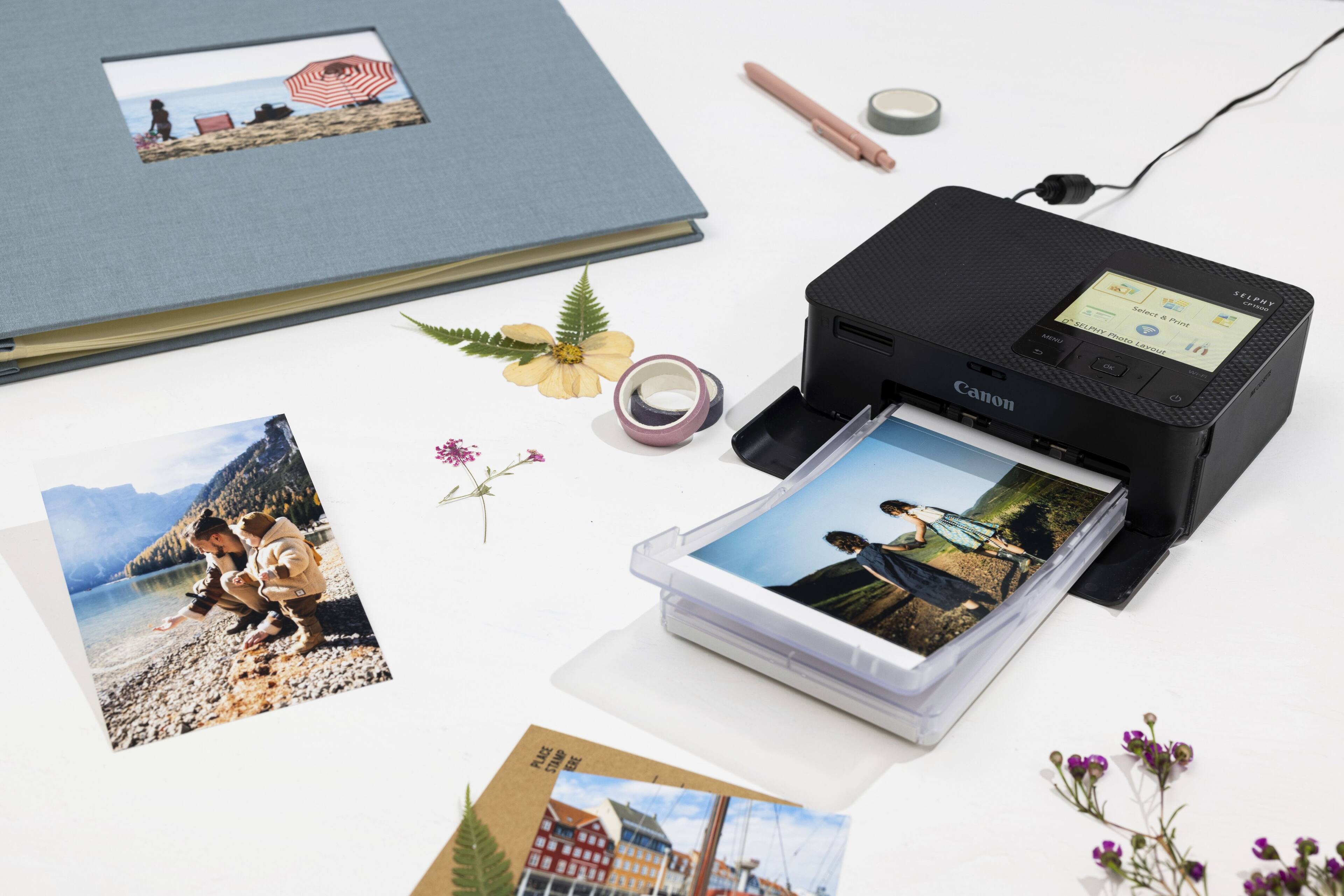 Alt View 20. Canon - SELPHY CP1500 Wireless Compact Photo Printer - White.