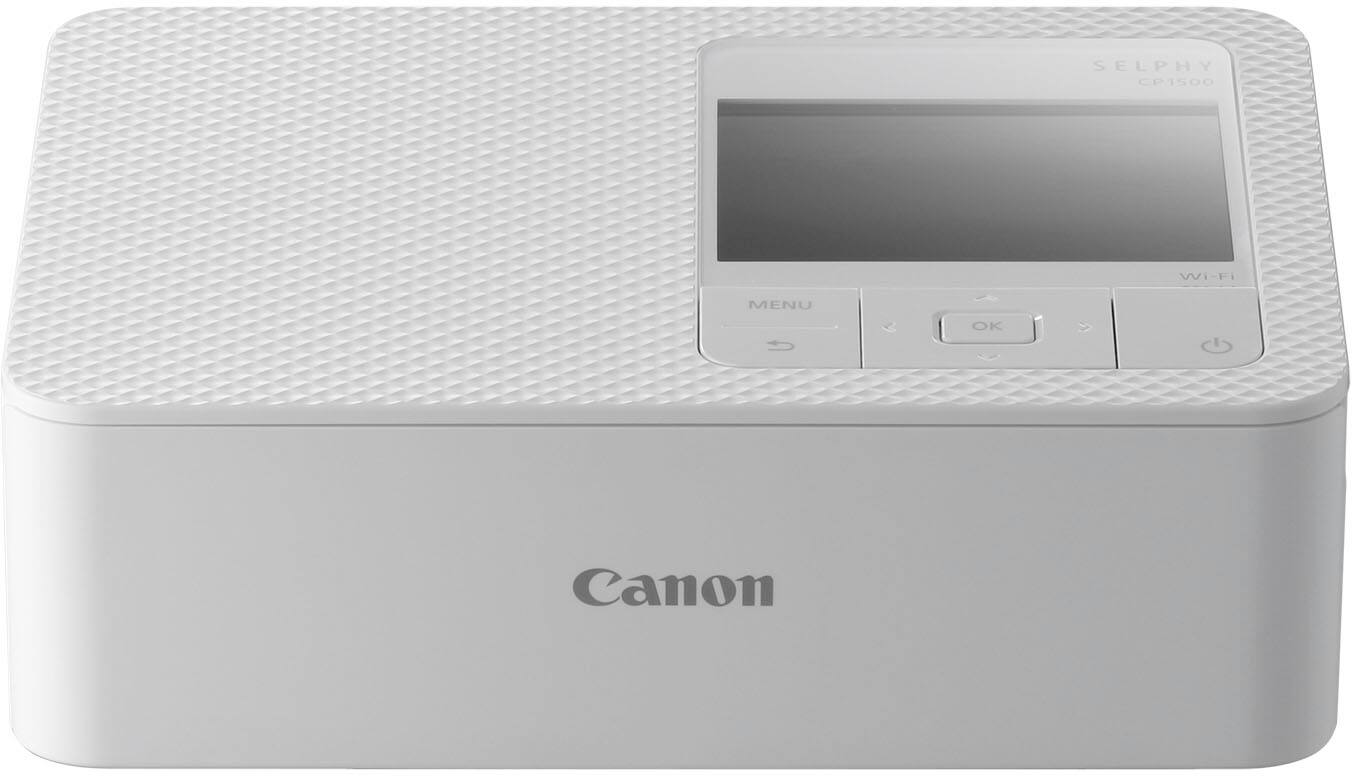 Left. Canon - SELPHY CP1500 Wireless Compact Photo Printer - White.