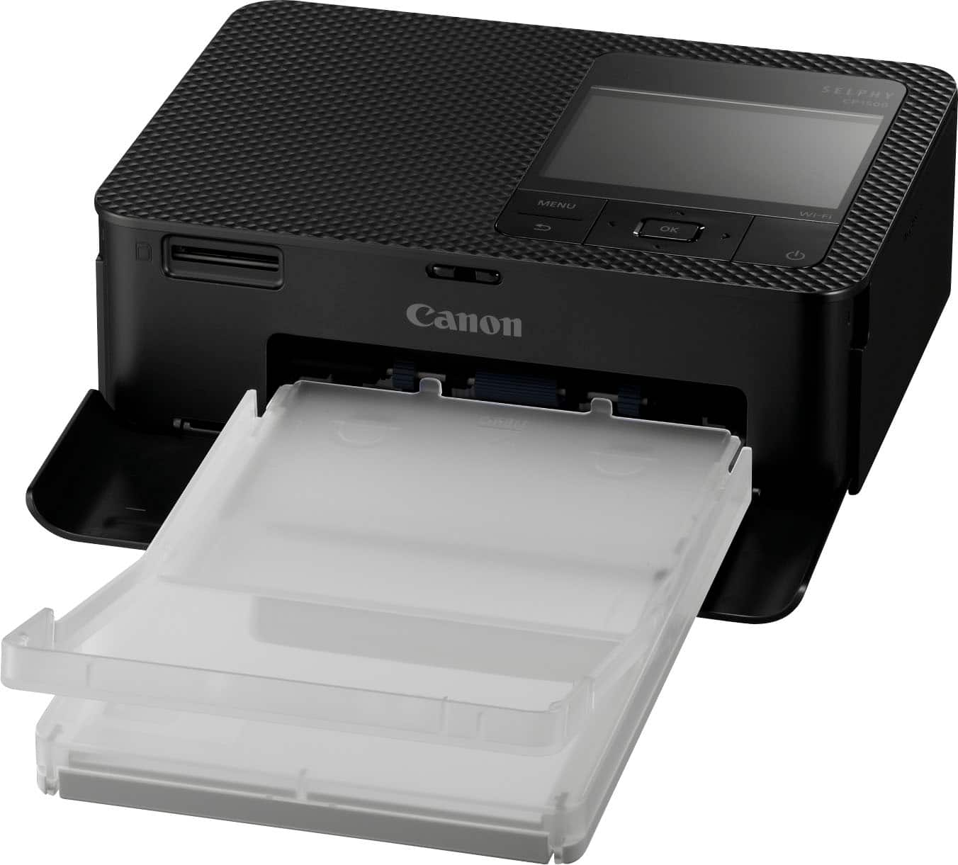 Angle. Canon - SELPHY CP1500 Wireless Compact Photo Printer - Black.