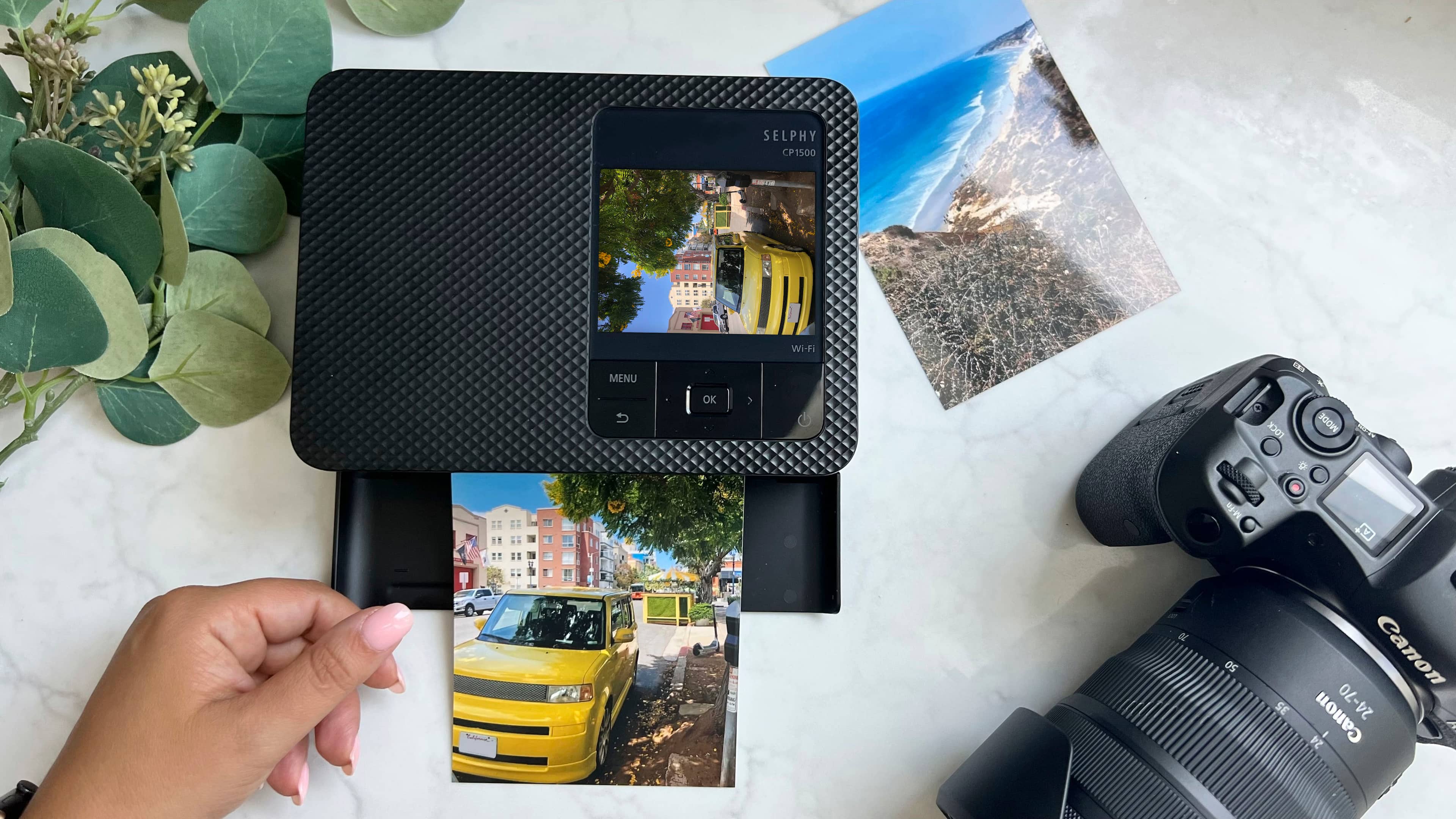 Alt View 19. Canon - SELPHY CP1500 Wireless Compact Photo Printer - Black.