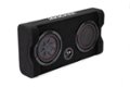Back Zoom. KICKER - CompRT Down-Firing 8”  Dual-Voice-Coil 2-Ohm Loaded Subwoofer Enclosure - Black.