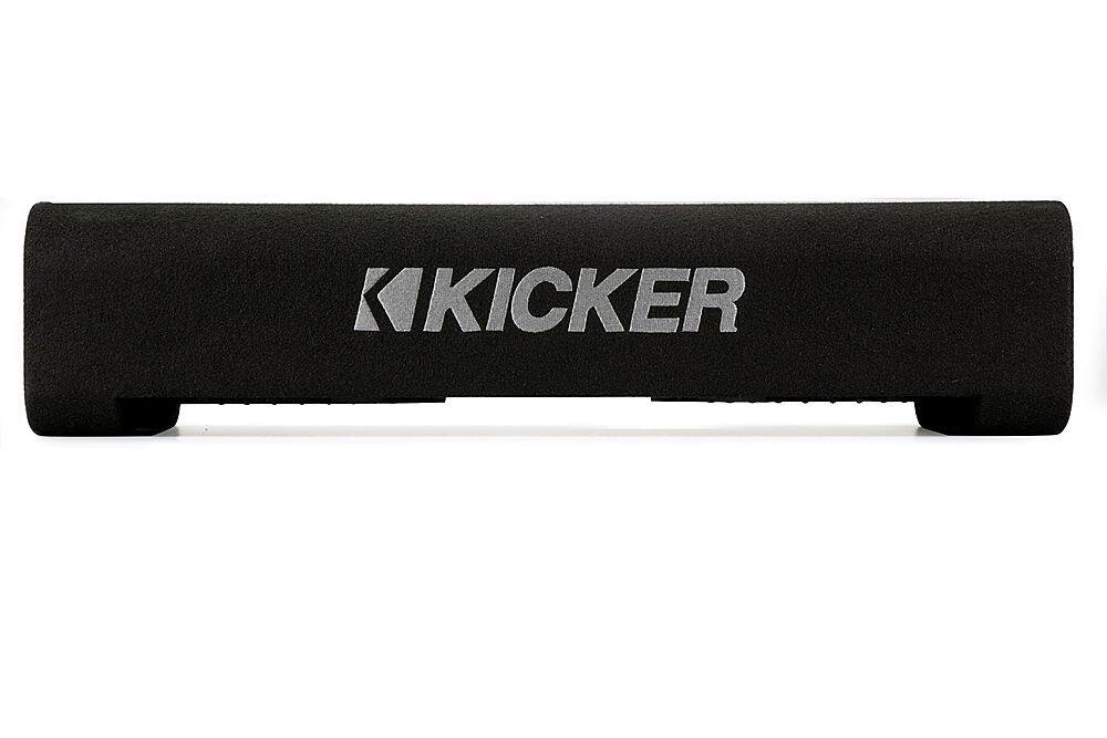 Alt View 12. KICKER - CompRT Down-Firing 8” Dual-Voice-Coil 2-Ohm Loaded Subwoofer Enclosure - Black.