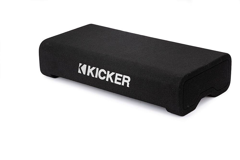 Alt View 17. KICKER - CompRT Down-Firing 8” Dual-Voice-Coil 2-Ohm Loaded Subwoofer Enclosure - Black.