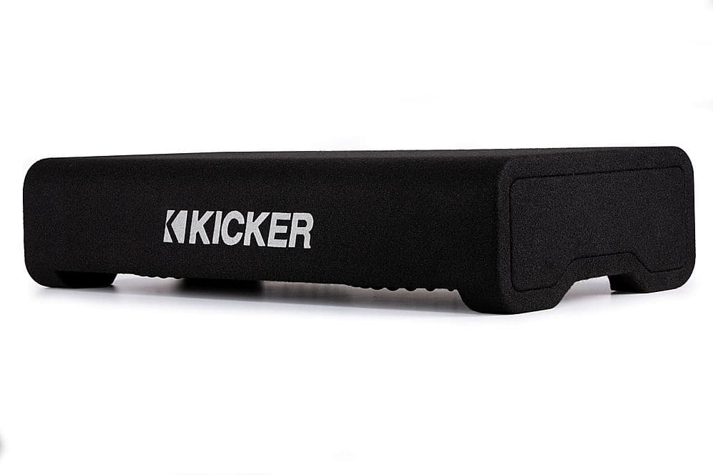 Alt View 11. KICKER - CompRT Down-Firing 12” Dual-Voice-Coil 2-Ohm Loaded Subwoofer Enclosure - Black.