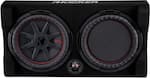Front. KICKER - CompRT Down-Firing 12” Dual-Voice-Coil 2-Ohm Loaded Subwoofer Enclosure - Black.