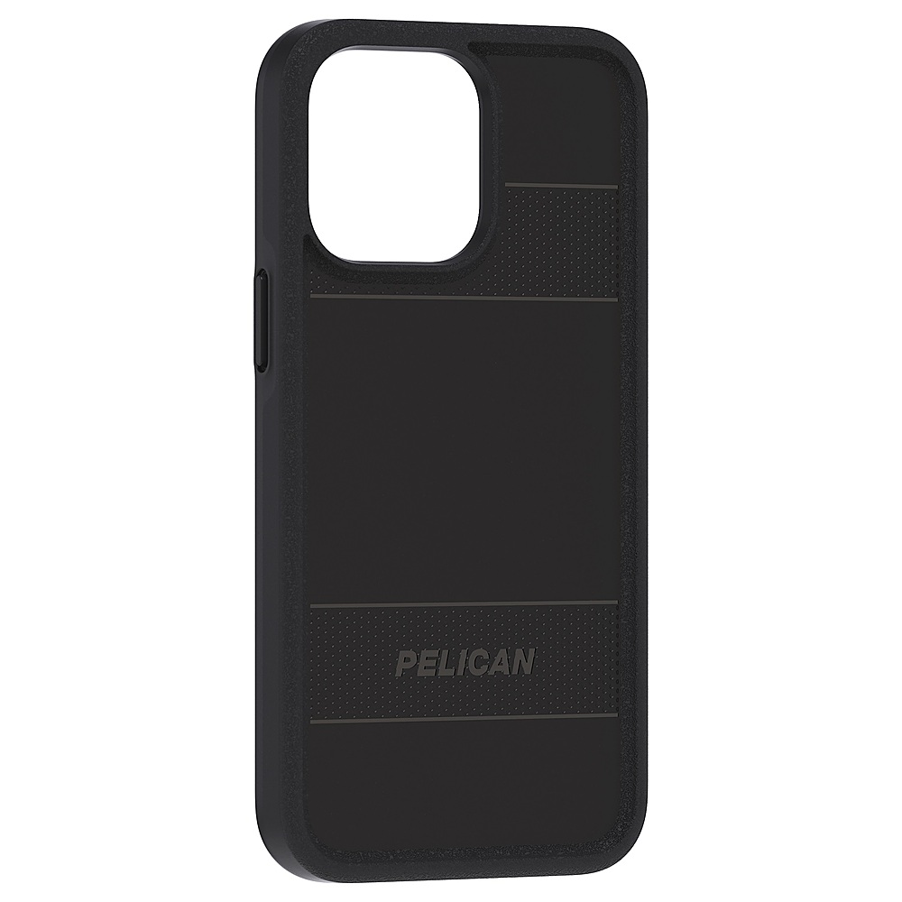 Angle View: Pelican - Protector Antimicrobial Hardshell Case with MagSafe for Apple iPhone 14 Pro Max - Black
