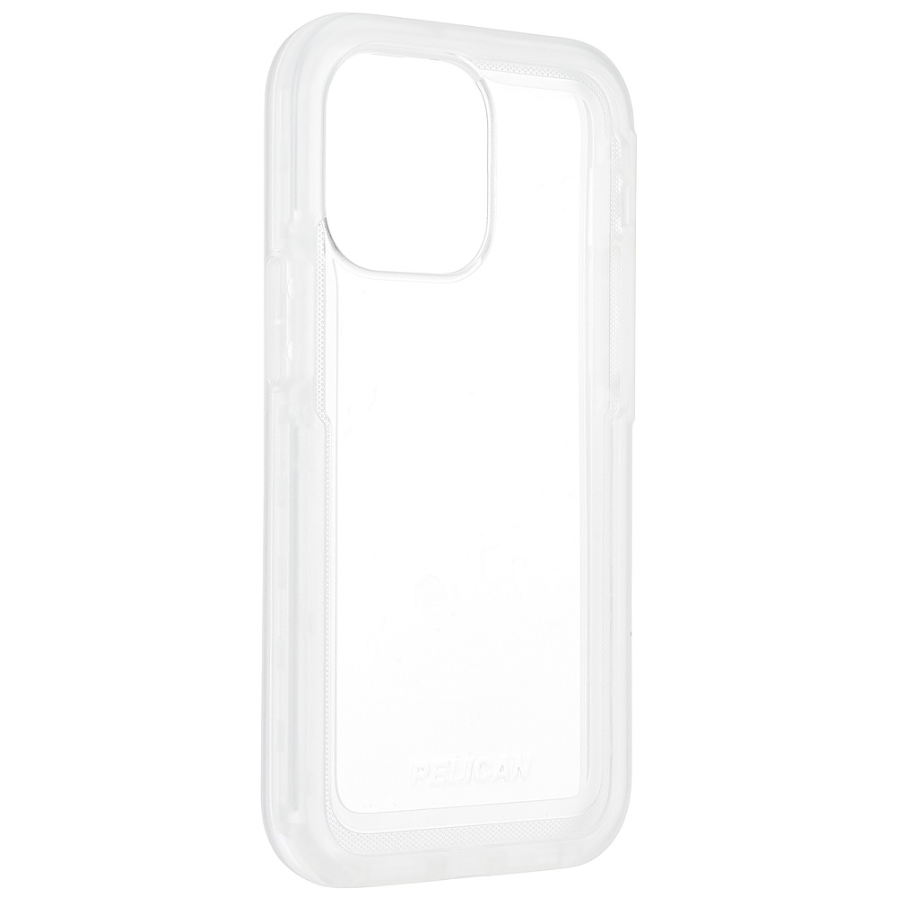 Angle View: Pelican - Voyager Antimicrobial Hardshell Case for Apple iPhone 14 Pro Max - Clear