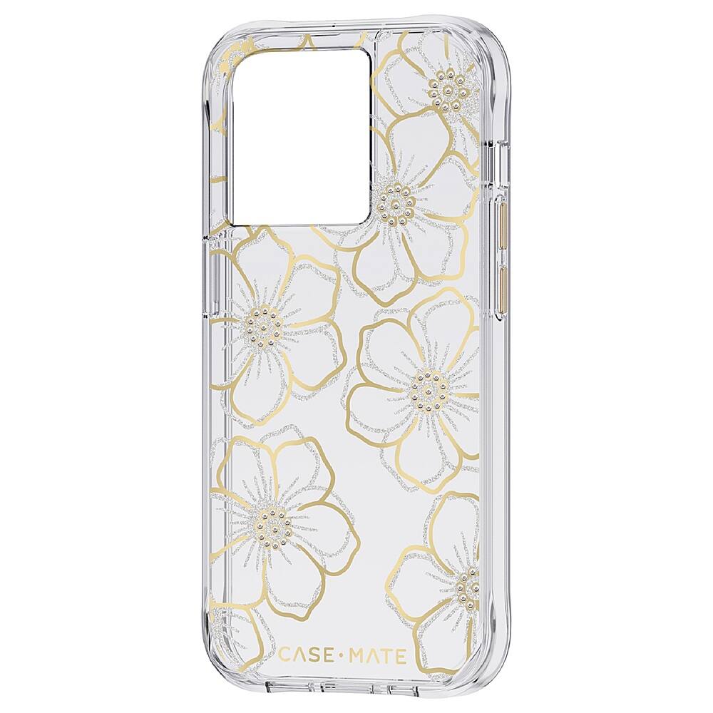Alt View 1. Case-Mate - Hardshell Case for iPhone 14 Pro - Floral Gems.