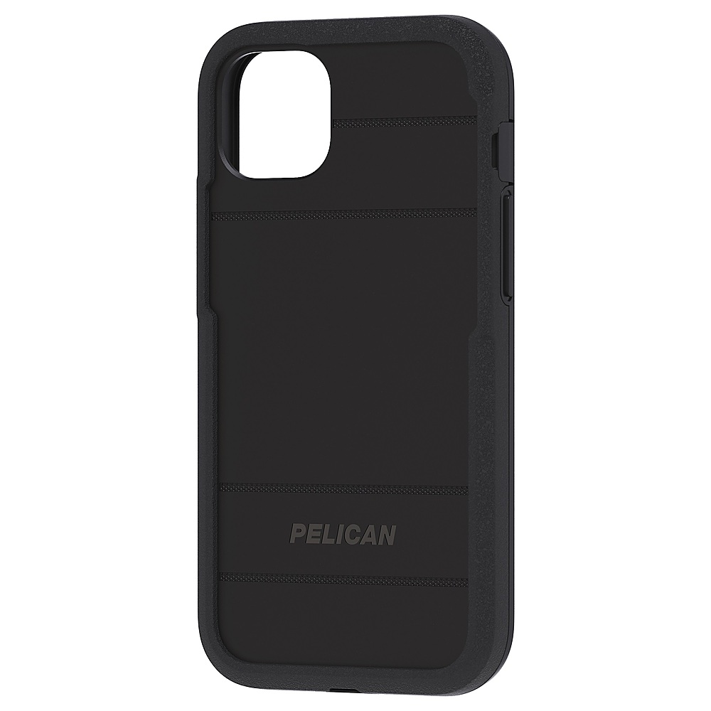 Left View: Pelican - Voyager Antimicrobial Hardshell Case for Apple iPhone 14 Plus - Black