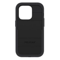 Pelican - Voyager Antimicrobial Hardshell Case with MagSafe for Apple iPhone 14 Pro - Black - Front_Zoom