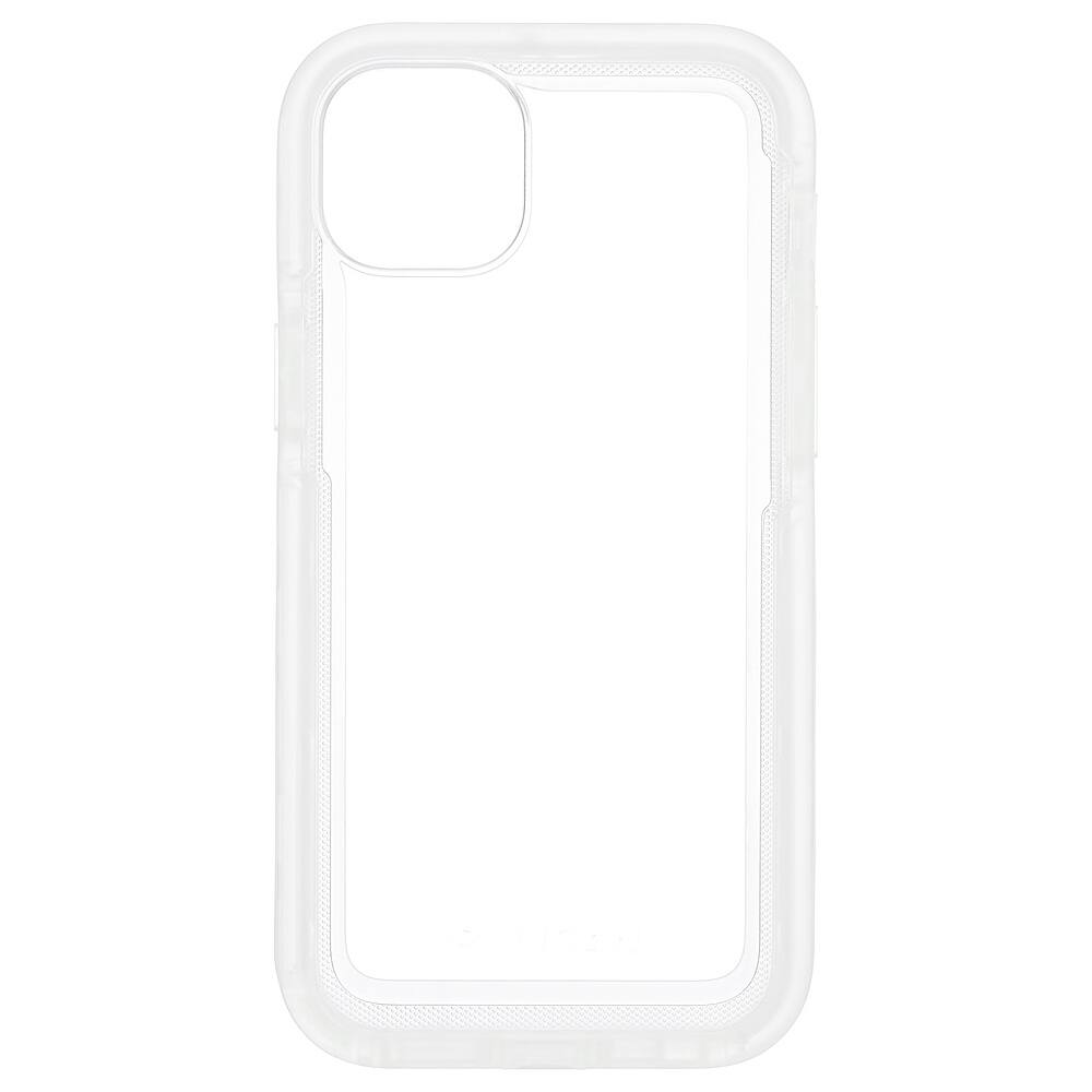 Best Buy Pelican Voyager Antimicrobial Hardshell Case for Apple iPhone 14 Plus Clear PP049016