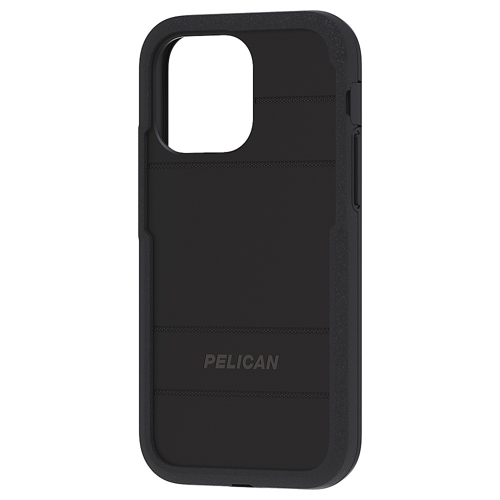 Left View: Pelican - Voyager Antimicrobial Hardshell Case with MagSafe for Apple iPhone 14 Pro Max - Black