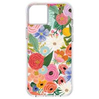 Rifle Paper - Antimicrobial Hardshell Case with MagSafe for Apple iPhone 14 Plus - Garden Party Blush - Front_Zoom