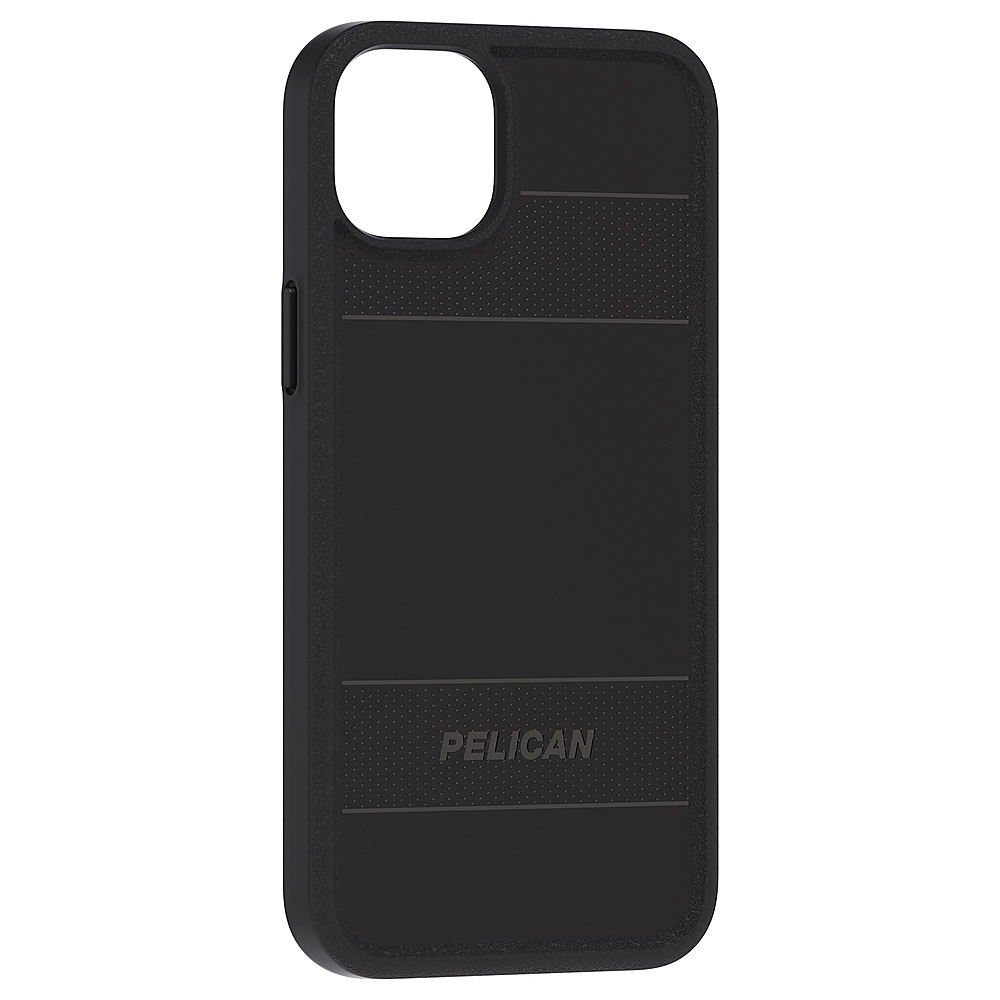 Angle View: Pelican - Protector Antimicrobial Hardshell Case with MagSafe for Apple iPhone 14 Plus - Black