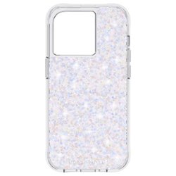 Case-Mate - Antimicrobial Hardshell Case with MagSafe for Apple iPhone 14 Pro - Twinkle Diamond - Front_Zoom